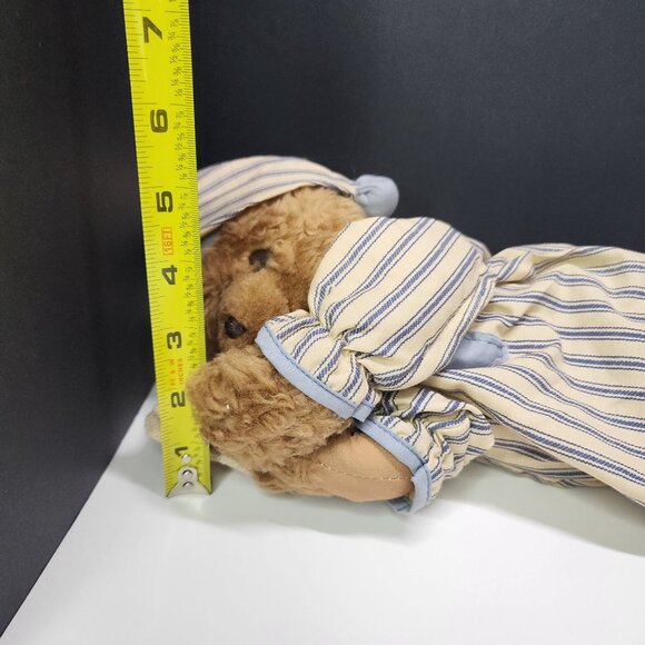 ABC Distributing Sleeping Teddy Bear Angel Plush 11'' Stuffed Animal Soft Toy - Picture 7 of 7